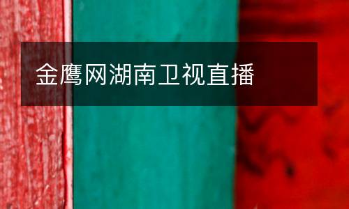 金鷹網(wǎng)湖南衛(wèi)視直播