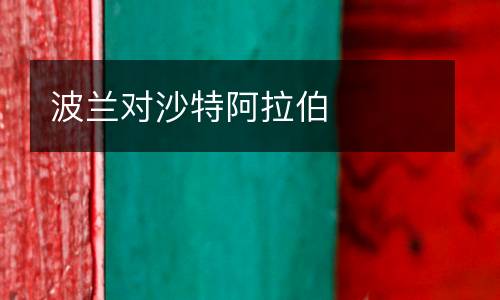 波蘭對(duì)沙特阿拉伯