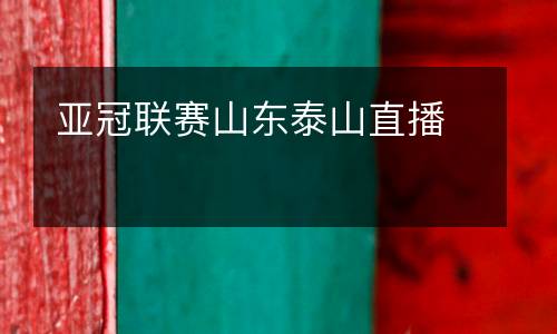 亞冠聯(lián)賽山東泰山直播